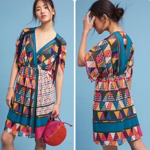 Anthropologie Dresses & Skirts - New Anthropologie Maeve • Geo Print Dress Size 10